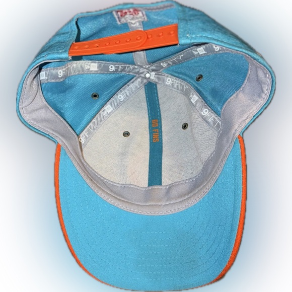 New Era Miami Dolphins Blue and Orange Baseball Cap - Picture 4 of 4